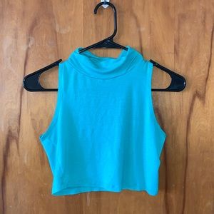 4/$15 Teal/Green Crop Top